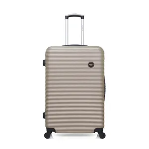 Valise - BLUESTAR - LONDON - Grand format - 4 roues - 75 cm - Beige pas cher