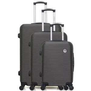 Set de 3 valises - BLUESTAR - LONDON - 4 roues - Gris foncé pas cher