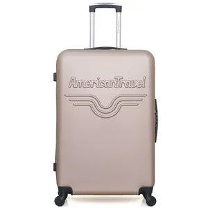 SWISS KOPPER Valise - AMERICAN TRAVEL - CHELSEA - Grand format - 4 roues - 75 cm - Rose doré pas cher