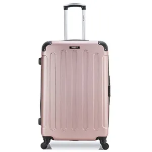 Valise - BLUESTAR - MADRID - Grand format - 4 roues - 75 cm - Rose doré pas cher
