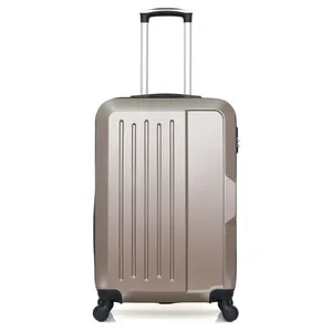 HERO - Valise Weekend VESUVIO 65 cm 4 Roues - beige pas cher