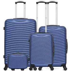 Set de 4 valises - HERO - ETNA-C - 4 roues - Marine pas cher