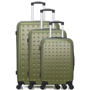 Set de 3 valises - HERO - TAURUS - 4 roues - KakiVendu parrakuten