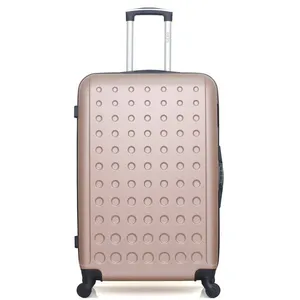 HERO - Valise Grand Format TAURUS 75 cm 4 Roues - rose pas cher