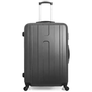 Valise - HERO - ATLANTA - 75 cm - 4 Roues - Gris foncé - ABS pas cher
