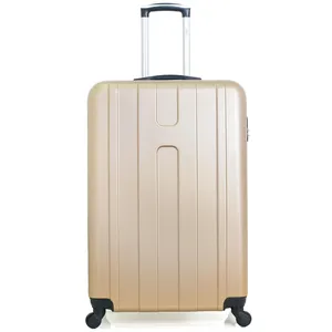 SWISS KOPPER Valise rigide HERO ATLANTA - 65 cm - 4 roues 360° - Beige pas cher