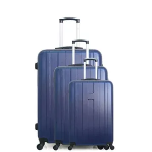 Set de 3 valises - HERO - ATLANTA - 4 roues - Marine pas cher