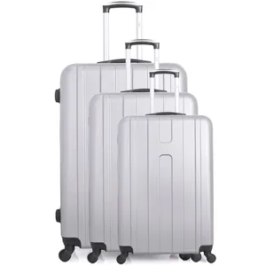 Set de 3 valises - HERO - ATLANTA - 4 roues - Gris