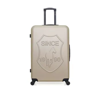 gentleman farmer - valise grand format abs damon 4 roues 75 cm - blanc pas cher