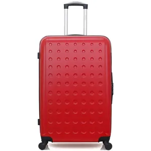 HERO - Valise Grand Format TAURUS 75 cm 4 Roues - rouge pas cher