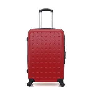 Valise - HERO - TAURUS - Weekend - 4 roues - 65 cm - Rouge pas cher