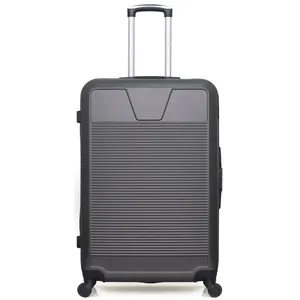 Valise - WAVE PARIS - SELENGA - Grand format - 75 cm - 4 roues - ABS - Gris foncé pas cher