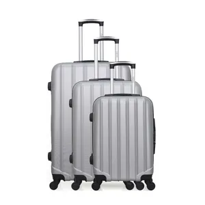 Set de 3 valises - HERO - HIMALAYA - 4 roues - Gris pas cher