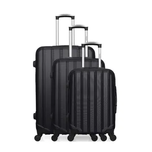 Comparateur de prix : Set de 3 valises - HERO - HIMALAYA - 4 roues - Noir