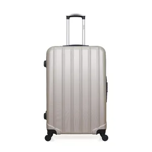 Valise - HERO - HIMALAYA - Grand format - 4 roues - 75 cm - Beige pas cher