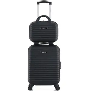 SWISS KOPPER Set de 2 valises - BLUESTAR - BRAZILIA-H - 4 roues - Noir pas cher