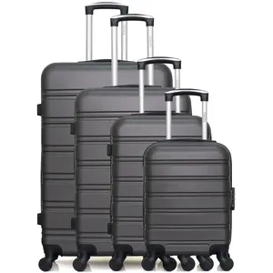 Set de 4 valises - HERO - RENOSO-M - 4 roues - Gris foncéVendu parrakuten