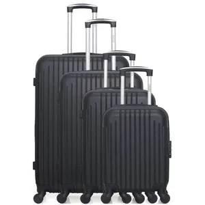 Comparateur de prix : Set de 4 valises - HERO - CARPATES-M - 4 roues - Noir