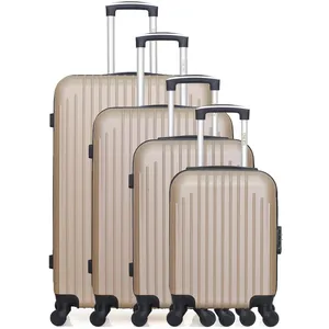 Set de 4 valises - HERO - CARPATES-M - 4 roues - BeigeVendu parrakuten