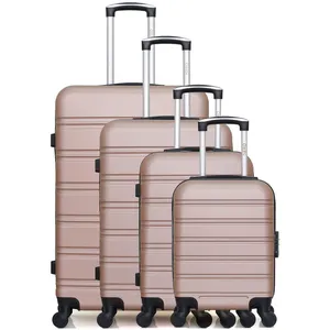 Set de 4 valises - HERO - RENOSO-M - 4 roues - Rose doréVendu parrakuten