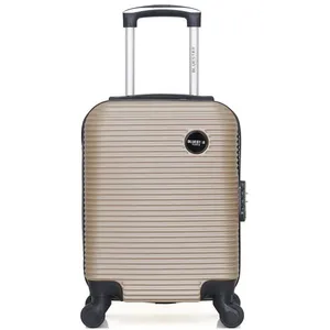 BLUESTAR - Valise Cabine XXS LONDON 46 cm 4 Roues - beige pas cher