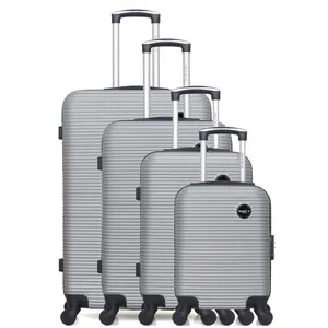 Set de 4 valises - BLUESTAR - LONDON-M - 4 roues - Gris