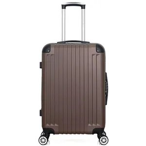 WAVE PARIS - Valise Weekend TAGE 65 cm 4 Roues - marron pas cher