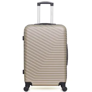 Valise - WAVE PARIS - LENA - Weekend - 65 cm - 4 roues - ABS - BeigeVendu parcdiscount