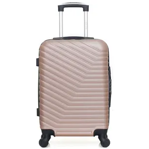 WAVE PARIS - Valise Cabine LENA 55 cm 4 Roues - rose pas cher