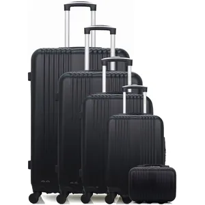 Comparateur de prix : Set de 5 valises - HERO - LIPARI-U - 4 roues - ABS - Noir - Imperméable