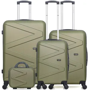 Set de 4 Valises AMAZONE-C - vert - WAVE PARIS pas cher