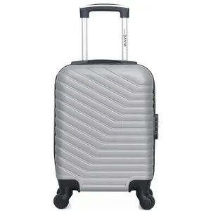 WAVE PARIS - Valise Cabine XXS LENA 46 cm 4 Roues - gris pas cher