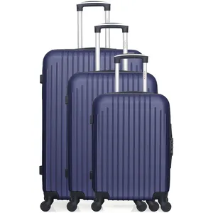 Set de 3 valises - HERO - CARPATES - 4 roues - Marine pas cher