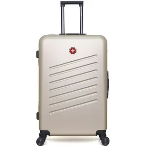 Valise - SWISS KOPPER - ZURICH - Grand format - 4 roues - 75 cm - Beige pas cher