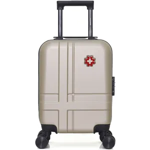 Valise - SWISS KOPPER - USTER - 46 cm - Cabine - 4 roues - Taille XXS - Beige pas cher
