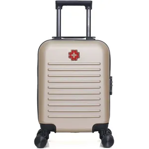 SWISS KOPPER - Valise Cabine XXS WIL 46 cm 4 Roues - beige pas cher
