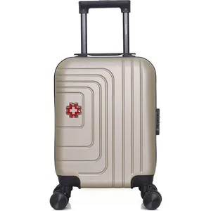 Valise - SWISS KOPPER - RUTI - 46 cm - Cabine - 4 roues - Taille XXS - Beige pas cher