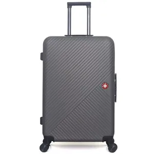 Valise - SWISS KOPPER - SPIEZ - Grand format - 4 roues - 75 cm - Gris foncé pas cher