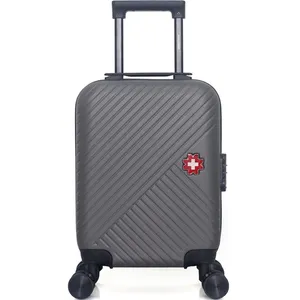 Valise - SWISS KOPPER - SPIEZ - 46 cm - Cabine - 4 roues - Taille XXS - Gris foncé pas cher