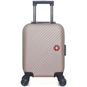 Valise - SWISS KOPPER - SPIEZ - 46 cm - Cabine - 4 roues - Taille XXS - Rose doré pas cher