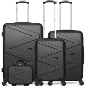 Set de 4 valises - WAVE PARIS - AMAZONE-C - 4 roues - NoirVendu parcdiscount