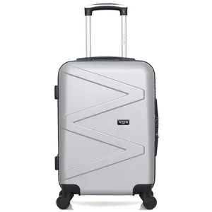 WAVE PARIS - Valise Cabine AMAZONE 55 cm 4 Roues - gris pas cher