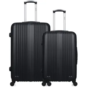 Lot de 2 - Valise grand format et valise weekend LIPARI - noir - HERO pas cher