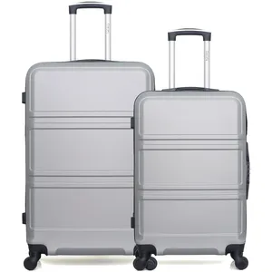 Lot de 2 - Valise grand format et valise weekend UTAH - gris - HERO pas cher
