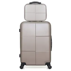 HERO - Lot de 2 - Valise weekend et vanity CORONADO - beige pas cher