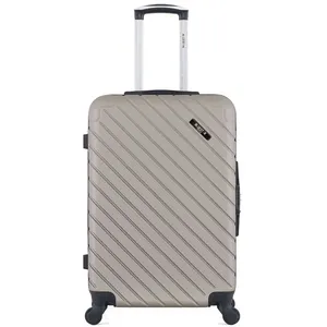 Valise - BLUESTAR - CITE - Weekend - 4 roues - 65 cm - Beige pas cher