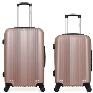 HERO - Lot de 2 - Valise weekend et valise cabine LIPARI - rose pas cher