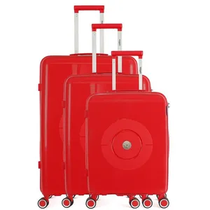 Set de 3 valises rigides Orion - OBAGO - 4 roues - Rouge
