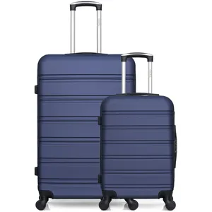 Lot de 2 - Valise grand format et valise cabine RENOSO - bleu - HERO pas cher