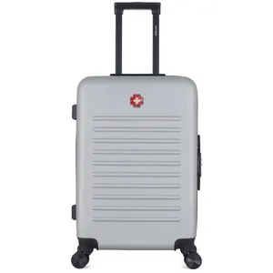 Valise Weekend ABS WIL 4 Roues 65 cm - gris - SWISS KOPPER pas cher